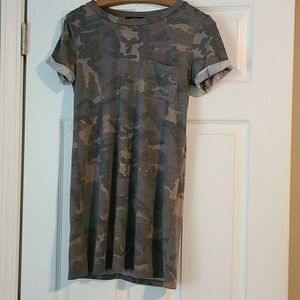 Camo tshirt dress